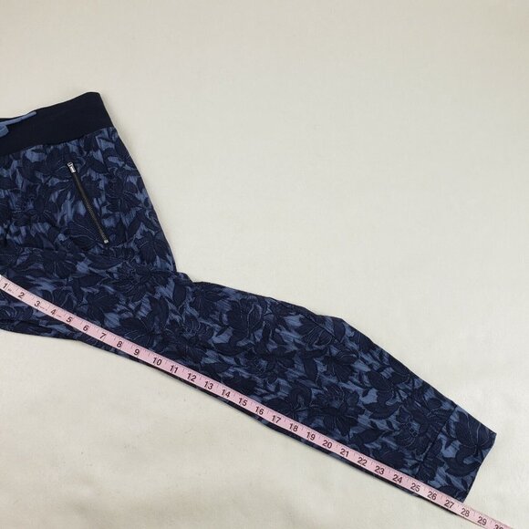Athleta Trekkie North Printed Jogger Womens 4 Blue Floral Drawstring Casual Pant - Picture 12 of 12